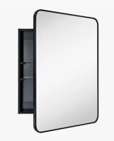 Ebern Designs Garnes Recessed or Surface Mount Framed Medicine Cabinet with Adjustable Shelves New In Box $299
