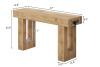 Unikito 47" Entryway Table with Socket and Sensor Light, Narrow Console Table with Storage Behind Couch, Farmhouse Entry Way Tables with Open Storage in Box $299
