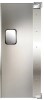 Curtron Service-Pro Series Single Left Aluminum Swinging Traffic Door - 33.75 x 82.5 Door Opening with Built-in 9" x 14" clear acrylic windows New in Box $1499