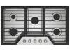 Whirlpool - 36 in. Wide 5 burners Gas Cooktop - Stainless Steel New Floor Model $1499