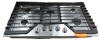 Whirlpool - 36 in. Wide 5 burners Gas Cooktop - Stainless Steel New Floor Model $1499 - 2