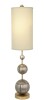 Lucas & McKearn Marie 34 inch 60.00 watt Hand-Finished Silver with Gold Table Lamp Portable Light, Flambeau New in Box $599