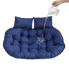 Latitude Run&reg; 59" X 39" Double Hanging Egg Chair Cushion, 6.3 Inch Thick Waterproof Seat Pad With Pillows For Patio & Garden New In Box $199