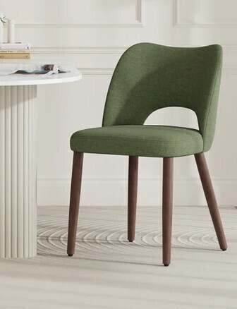 George Oliver Modern Upholstered Dining Chair with Solid Wood Legs New In Box $299