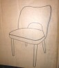 George Oliver Modern Upholstered Dining Chair with Solid Wood Legs New In Box $299 - 2