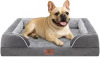 Comfort Waterproof Orthopedic Foam Dog Sofa Bed for Medium Large Dogs Comfy Pet Bed with Washable Removable Cover & Non-Slip Bottom (Medium,Grey) | Waterproof Dog Couch Bed with Washable Cover & Non-Slip Bottom, Supportive Egg Crate Foam Medium Pet Bed, 3