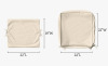 Latitude Run&reg; 22" 2-Piece Back/Seat Outdoor Patio Replacement Seat Cushion Cover With Non-Slip Bottom New In Box $79