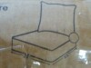 Latitude Run&reg; 22" 2-Piece Back/Seat Outdoor Patio Replacement Seat Cushion Cover With Non-Slip Bottom New In Box $79 - 2
