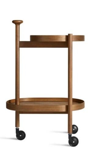 Blu Dot Pose Bar Cart in Walnut New in Box $699