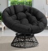 Bayou Breeze Ariyelle Swivel Papasan Accent Chair with Extra Thick Cushion for Ultimate Comfort New in Box $599