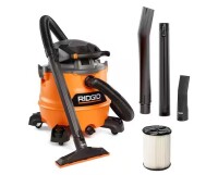 RIDGID 16 Gal. 6.5 Peak HP NXT Shop Vacuum Wet Dry Vac with Detachable Blower, Filter, Locking Hose and Accessories HD1600 On Working $299