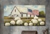 The Holiday Aisle&reg; Patriotic Wall Art, American Flag Wall Art Canvas, 4th of July Wall Decor for Living Room, Farmhouse Americana Wall Decor, Patriotic Canvas Wall Art, American Flag Picture Ready to Hang, 20" x 40" New In Box $199