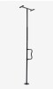 VEVOR Floor-to-Ceiling Transfer Pole, Tension Mounted Bathroom Grab Bar with Anti-Slip Curve Handle, 300 Lbs Capacity Security Pole for Elderly, Ideal Senior Safety Pole for 7-10 Ft Ceilings, Black New in Box $299