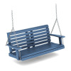 Rosecliff Heights Wolak 54? Loveseat HDPE Porch Swing Chair, Navy, New in Box $499
