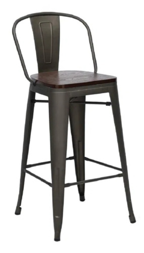 17 Stories Burney Counter Stool, Brown, New in Box $299