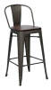17 Stories Burney Counter Stool, Brown, New in Box $299