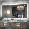 Orren Ellis Adorna Dimmable Backlit LED Vanity Mirror with Anti-Fog, 60" x 28", New in Box $599