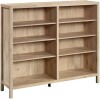 Sauder Pacific View Horizontal Bookcase, Prime Oak Finish, New in Box $499