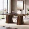 Ebern Designs Jasine Desk, Espresso Brown, New in Box $399