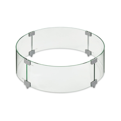 Jocoevol 24" Round Glass Windshield For Tabletop Fire Pit New in Box $299