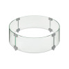Jocoevol 24" Round Glass Windshield For Tabletop Fire Pit New in Box $299