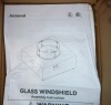 Jocoevol 24" Round Glass Windshield For Tabletop Fire Pit New in Box $299 - 2