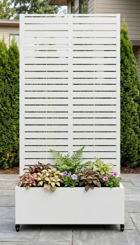 Latitude Run&reg; Eulau Metal Planter Box with Wheels, 72" H x 35" W x 16" D New In Box $299