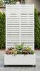 Latitude Run&reg; Eulau Metal Planter Box with Wheels, 72" H x 35" W x 16" D New In Box $299