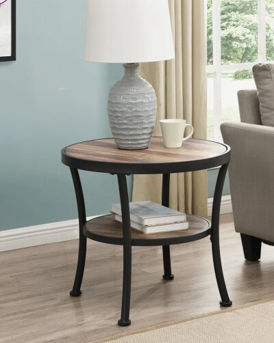 17 Stories Aderes Wood End Table with Storage New In Box $199