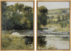 SIGNFORD Framed Canvas Print Wall Art Woodland Stream Splendor Pastoral Nature Wilderness Illustrations Modern Art Decorative Rustic Relax/Calm for Living Room, Bedroom, Office - 16"x24"x2 Natural New In Box $199