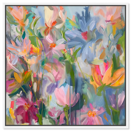 Art Remedy Ethereal Flower Canvas Floral Abstract Art by Art Remedy, 40" H x 40" W x 1.5" D New In Box $399