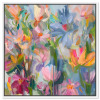 Art Remedy Ethereal Flower Canvas Floral Abstract Art by Art Remedy, 40" H x 40" W x 1.5" D New In Box $399