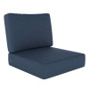 Birch Lane Amala Outdoor 2-Piece Sunbrella&reg; Seat/Back Cushion, 25" W x 25.5" D Grey / Navy / Assorted New In Box Assorted $199 - 2