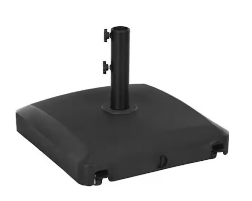 Yaheetech 20 in. Fashion Design Heavy Duty Square Cantilever Patio Umbrella Base with Wheels for Easy Moving in Black New In Box $299