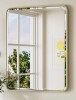Orren Ellis Beveled Bathroom Vanity Mirror with Aluminum Frame, Wall Accent Mirror, Tempered Glass, 24" x 30" New in Box $199