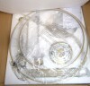 Wade Logan Bertan 3-Light Dimmable Fabric Drum Chandelier New In Box $399 - 2