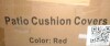 WNP 9-Piece 25.6 in. Outdoor Patio Replacement Slip Covers for 4-Seater Furniture Cushion Red (Covers Only) New In Box $299 - 3