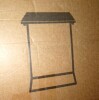 17 Stories Gilsum C-Table End Table with Solid Wood Top and Steel Base New In Box $99 - 2