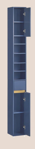 Latitude Run&reg; Bathroom Narrow Tall Storage Cabinet with 2 Doors, 1 Drawer, Natural New In Box $299