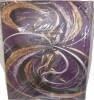 Mercer41 Abstract Figurative 80 Purple Canvas Wall Art, 20" x 24" New In Box $299 - 2