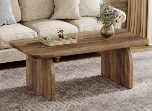 Wolbach 47-Inch Farmhouse Wood Coffee Table, Rectangle Centre Table for Living Room Wolbach 47-Inch Farmhouse Wood Coffee Table, Rectangle Centre Table for Living Room New Open Box $499