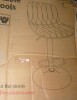 George Oliver Adjustable Swivel 24"-33" Height Rhombus Leather Bar Stools with Back New in Box $399 - 2