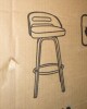 George Oliver Mahtab Upholstered Swivel Bar Stool New in Box $299 - 2