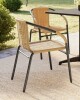 Flash Furniture Arthor Rattan Indoor/Outdoor Stacking Restaurant Chair New in Box $299