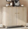 George Oliver Lysiane 2-Door Accent Cabinet in Biscotti New in Box $399