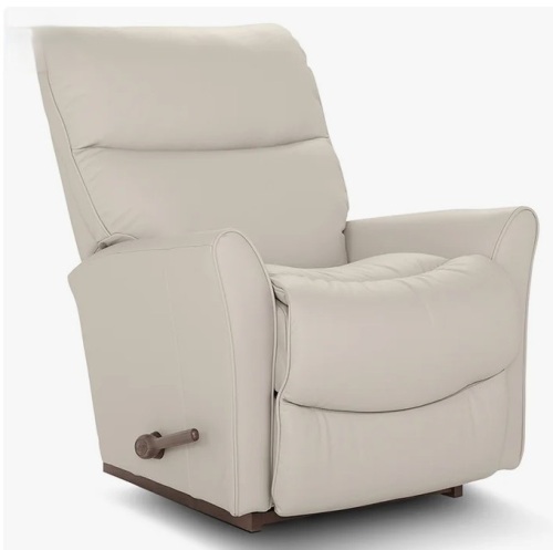 La-Z-Boy Rowan Manual Leather Match Rocking Recliner in Beige New $1499