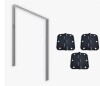 Ark Design 80''H Prehung Door Hardware Kit / Trimmable Jamb,Hinges,Right Hand New in Box $299
