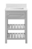 DHP Camden 24" Bathroom Vanity, Gray with Silver Towel Rack New In Box $399