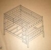 DHP Gray/ White Full over full Bunk Bed (2 Boxes) New In Box $699 - 2
