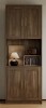 Bobve 85" Tall Pantry Cabinet, Kitchen Storage Cabinets with Countertop, Farmhouse Storage Cabinet, Corner Pantry Cabinet Suitable for Living Room/Dining Room/Kitchen, Rustic, Easy to Install (Brown) $499
